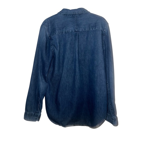 Banana republic Jean sz l collar button down long sleeve hipster preppy - Picture 2 of 6